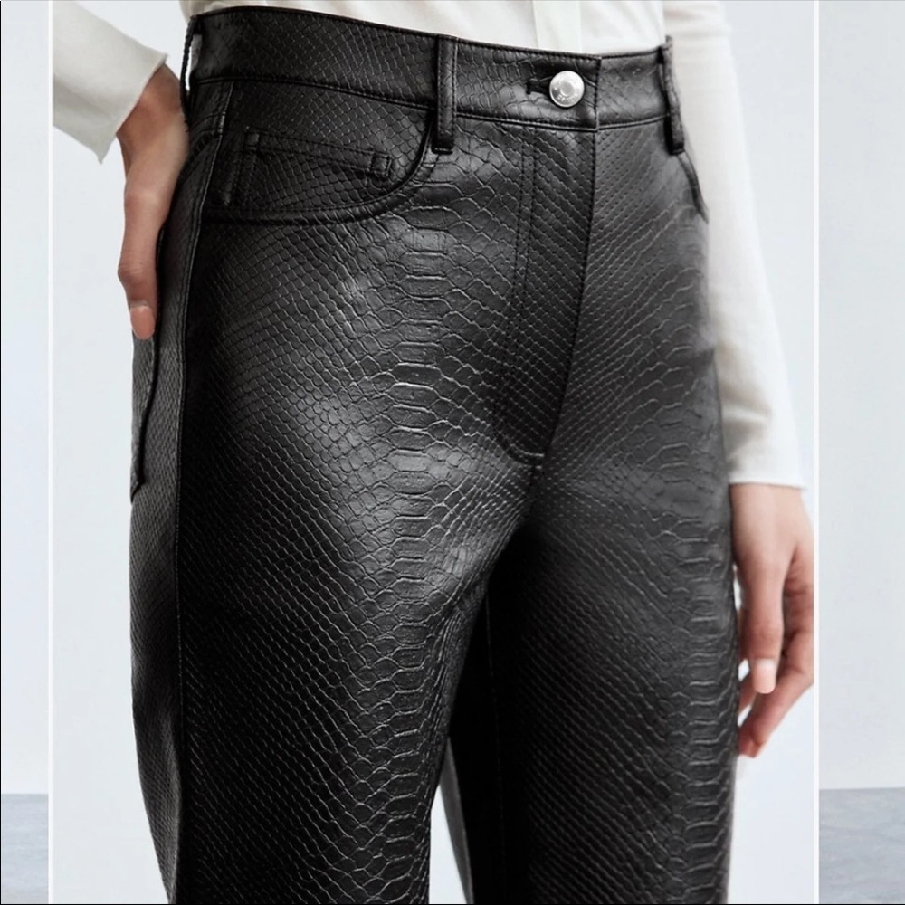 Aritzia  melina croc pants
